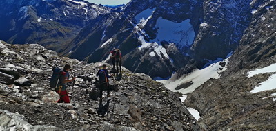 Überschreitung Goldzechkopf 3042m und Abstieg über Erfurter Weg