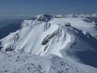 Eisenerzer Reichenstein über NO-Rinne, Abfahrt Rote Rinne