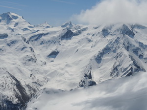 Blick auf das Vallone di Entrelor und unsere Tour von der Punta Rabugine aus gesehen