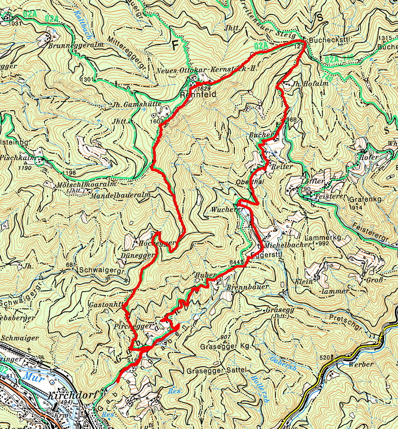 Trailrunning Rennfeld von Pernegg