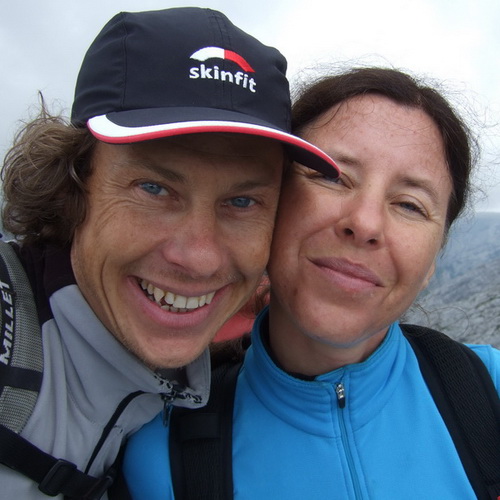 Barbara und Peter nach der Durchsteigung der Peternschartenkopf-Nordostwand