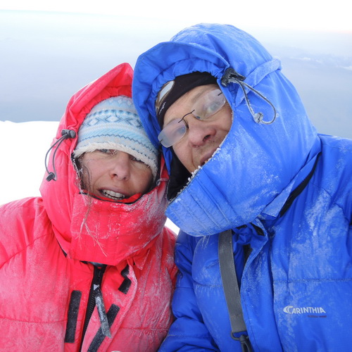 Barbara und Peter unterwegs am Mustagh Ata 7546m