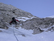 Pointe d'Arcalod über das Westcouloir