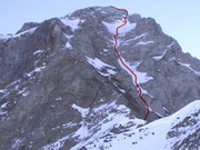 Pointe d'Arcalod über das Westcouloir