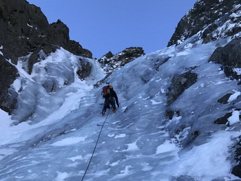 Winterbergsteigen am Hochstubofen - Ostkarfall und Ostwandrinne