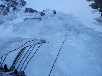 Winterbergsteigen am Hochstubofen - Ostkarfall und Ostwandrinne