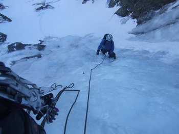 Winterbergsteigen am Hochstubofen - Ostkarfall und Ostwandrinne