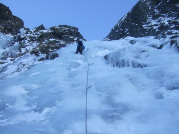 Winterbergsteigen am Hochstubofen - Ostkarfall und Ostwandrinne