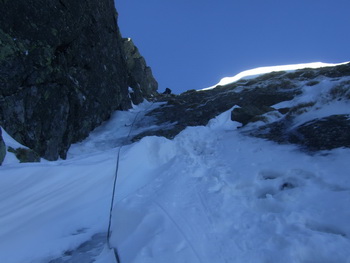 Winterbergsteigen am Hochstubofen - Ostkarfall und Ostwandrinne