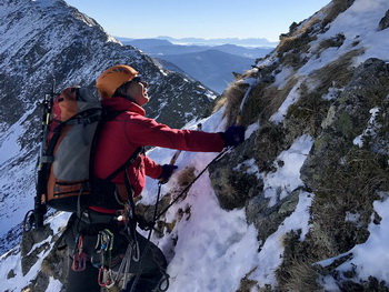 Winterbergsteigen am Hochstubofen - Ostkarfall und Ostwandrinne