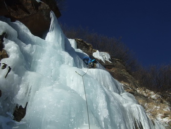Markus im großen Eisfall