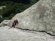 'Luna Nascente' (VII, 380m, 11SL) - ein großer Klassiker im Val di Mello