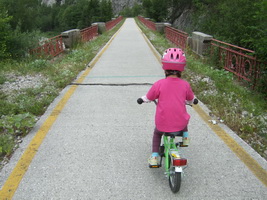 Bahntrassenradweg Pontebbana - Radweg, Teilstück Ugovizza bis Pontebba