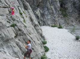 Klettergarten Rio Degli Uccelli bei Pontebba