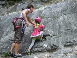 Klettergarten Rio Degli Uccelli bei Pontebba