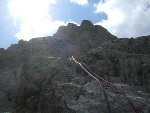 Abschtieg von der Schartenspitze