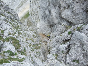 Abschtieg von der Schartenspitze