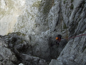 Abschtieg von der Schartenspitze