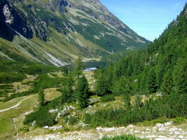 Aufstieg vom Enzingerboden zur Rudolfshütte