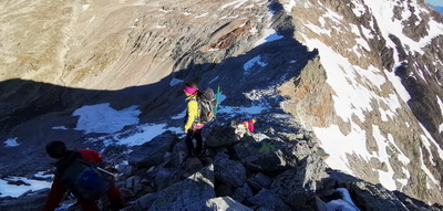 Überschreitung Goldzechkopf 3042m und Abstieg über Erfurter Weg