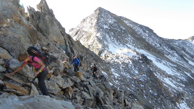 Überschreitung Goldzechkopf 3042m und Abstieg über Erfurter Weg