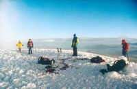 Bärbel erreicht den Gipfel des Cotopaxi