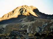 der Pico Austria vom Basislager aus gesehen