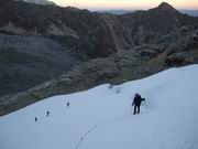 Ishinca 5530 Meter, Überschreitung NW - SO Grat/Rücken