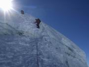 Ishinca 5530 Meter, Überschreitung NW - SO Grat/Rücken