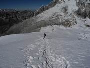 Ishinca 5530 Meter, Überschreitung NW - SO Grat/Rücken