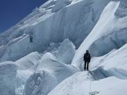 Aufstieg ins Camp 2 auf etwa 5900 Meter