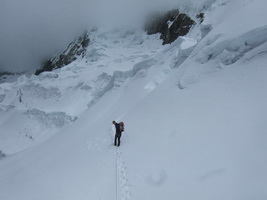 Aufstieg ins Alpamayo Highcamp