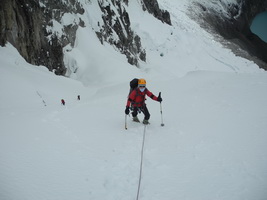 Aufstieg ins Alpamayo Highcamp