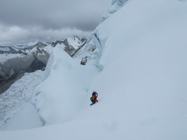 Aufstieg ins Alpamayo Highcamp