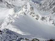 Blick ins Joch und auf den Hinteren Brunnkogel