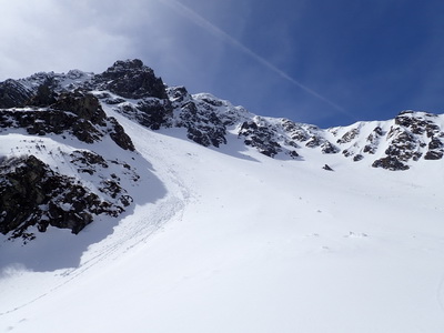 Kettentalkogel über NW Rinne (mit Barbara)