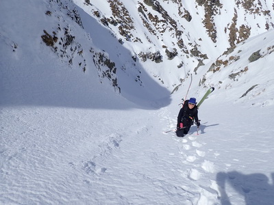 Kettentalkogel über NW Rinne (mit Barbara)