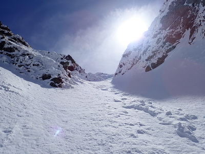 Kettentalkogel über NW Rinne (mit Barbara)