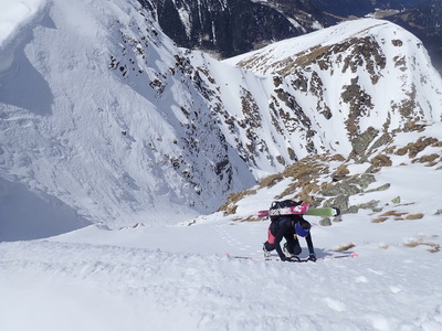 Kettentalkogel über NW Rinne (mit Barbara)