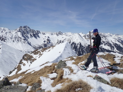 Kettentalkogel über NW Rinne (mit Barbara)