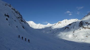 Blick Richtung Königsspitze, rechts die Butzenspitze