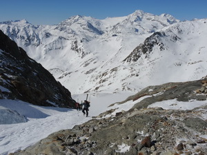 Immer wieder das berühmte Bernina Panorama mit Palu, Piz Bernina etc.