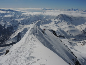 Mont Dolent 3820m vom Biwak Fiorio