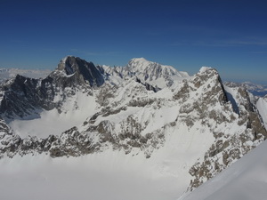 Welch Panorama, Grande Jorasses, Mont Blanc, Aiguille de Triollet ...