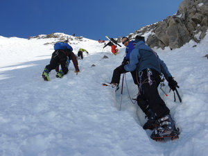 Mont Dolent 3820m vom Biwak Fiorio