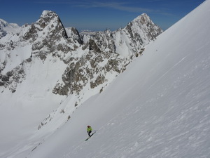 Mont Dolent 3820m vom Biwak Fiorio