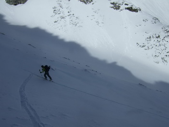 Skibergsteigen Kleiner Grießstein über linke Nordwandrinne