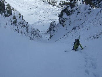 Skibergsteigen Kleiner Grießstein über linke Nordwandrinne