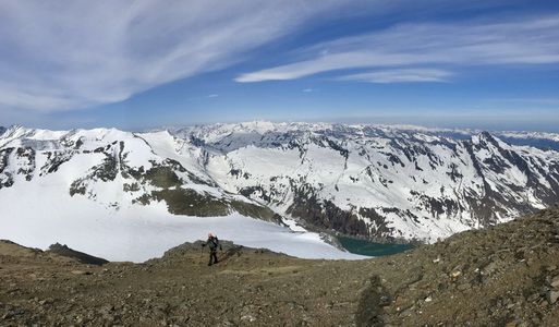 Skitour Großes Wiesbachhorn über Hochgrupberkees, Klockerin und Hinterer Bratschenkopf