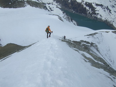 Skitour Großes Wiesbachhorn über Hochgrupberkees, Klockerin und Hinterer Bratschenkopf